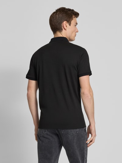 SELECTED HOMME Poloshirt mit kurzem Reißverschluss Black 5