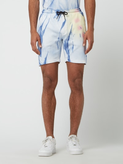 Redefined Rebel Sweatshorts im Batik-Look Modell 'Nilan' Blau 4