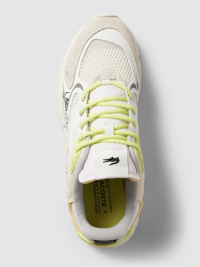 Lacoste Sneaker aus Leder-Mix mit Kontrastbesatz Offwhite 3