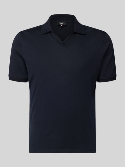 Produktfoto, Slim Fit Poloshirt mit Logo-Detail Modell 'Boll' von CINQUE, bawełna, krój slim fit, kołnierzyk polo, krótki rękaw, detal z logo, długość tyłu w rozmiarze M: 66 cm