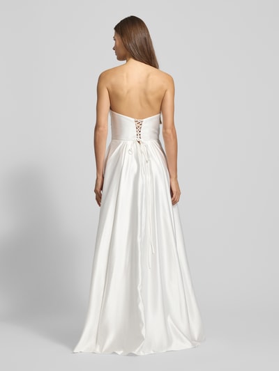 Laona Regular Fit Abendkleid mit Schnürverschluss Weiss 5