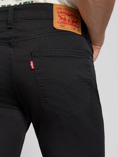Levi's® Slim Fit Jeans aus Baumwoll-Mix Modell '511®' Graphit 3