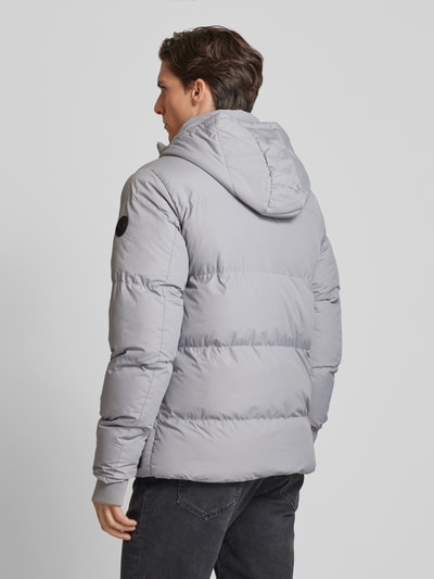 CARS JEANS Kurtka pikowana z kapturem model ‘YOZAM’ Srebrny 5