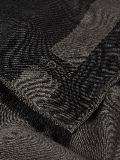 BOSS Schal mit dezenten Streifen Black 2