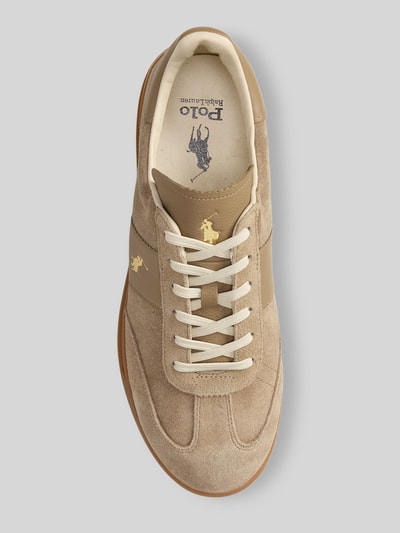 Polo Ralph Lauren Sneakersy z naturalnej skóry welurowej Szarobrązowy 3
