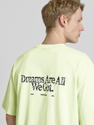 Pegador Oversized T-Shirt mit Label-Print Modell 'BUCKLIN' Mint 3