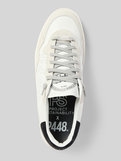 P448 Sneaker mit Label-Print Modell 'BALI' Weiss 3