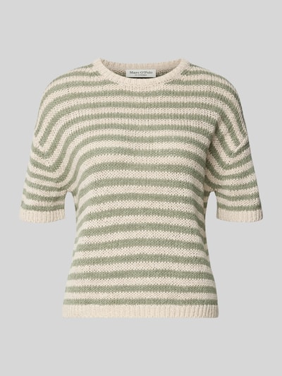 Marc O'Polo Loose Fit Pullover aus Baumwoll-Mix Hellgruen 2