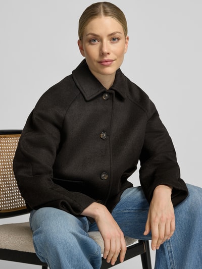 Christian Berg Woman Selection Relaxed Fit Jacke mit Woll-Anteil Dunkelbraun 3