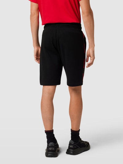 HUGO Sweatshorts met elastische band Zwart - 5