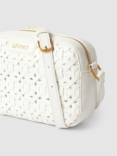 Liu Jo White Handtasche mit Label-Applikation Modell 'Lucente' Weiss 3