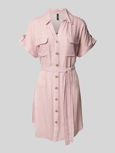 Vero Moda Getailleerde mini-jurk van pure viscose, model 'BUMPY' Oudroze - 2