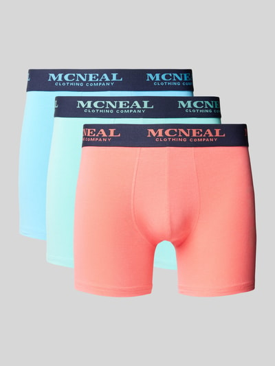 MCNEAL Boxershorts mit elastischem Logo-Bund im 3er-Pack Marine 1