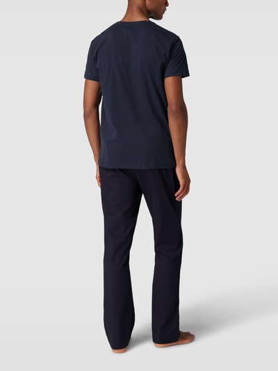 Pyjama Lable GANT Pyjama mit Label-Stitching (dunkelblau) online kaufen