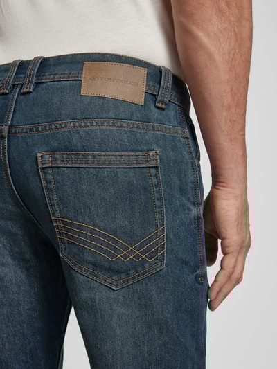 Tom Tailor Jeansy o kroju Straight Fit z dodatkiem streczu  Jeansowy niebieski 3