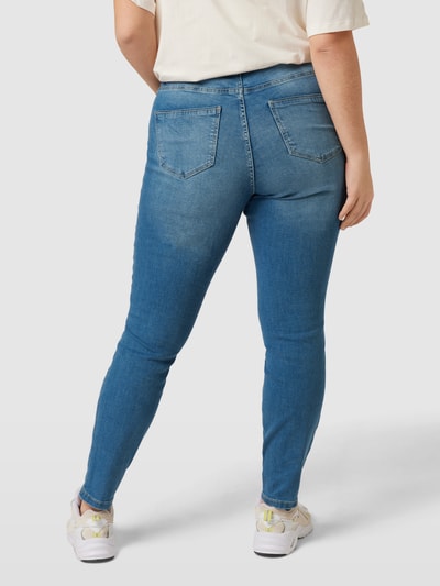 Vero Moda Curve PLUS SIZE Skinny Fit Jeans mit Stretch-Anteil Modell 'FANYA' Jeansblau 5
