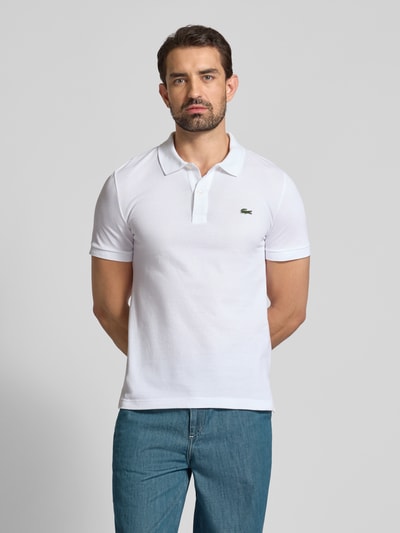 Lacoste Koszulka polo o kroju slim fit z czystej bawełny Biały 4