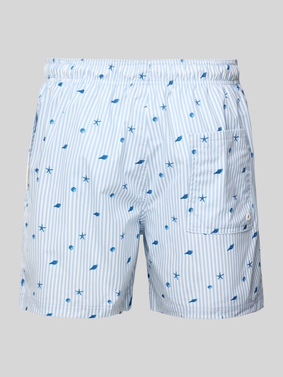 Jack & Jones Regular Fit Badeshorts mit Label-Patch Modell 'STMAUI' Hellblau 3