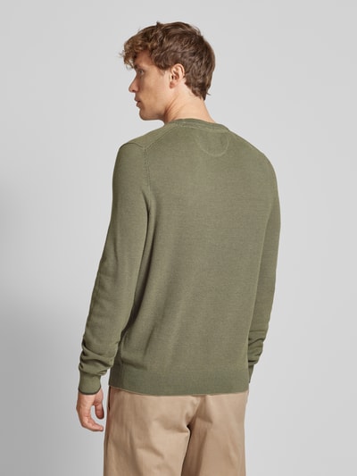 Lerros Gebreide pullover met ribboorden Mintgroen - 5