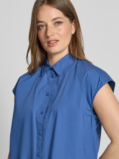 s.Oliver RED LABEL Relaxed Fit Hemdbluse aus reine Baumwolle Ocean 3