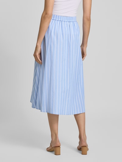 My Essential Wardrobe Spódnica midi z elastycznym pasem model ‘Kiona’ Jasnoniebieski 5