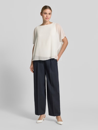 s.Oliver BLACK LABEL Loose Fit Top aus Viskose-Mix Weiss 1