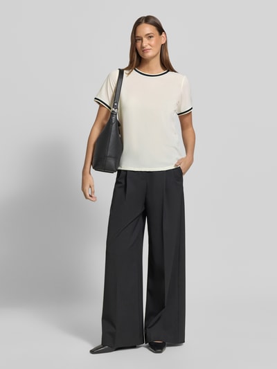 Christian Berg Woman Selection Regular fit Blouse met korte mouwen met ronde hals Ecru - 1