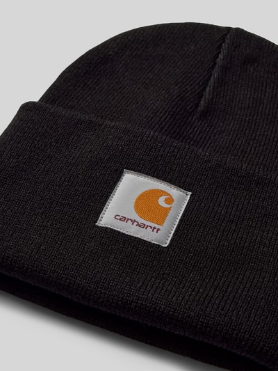 Carhartt Work In Progress Beanie mit Label-Patch Modell 'ACRYLIC WATCH HAT' Black 2