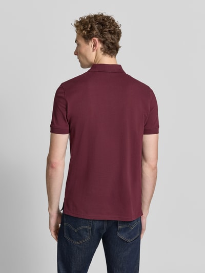Christian Berg Men regular fit poloshirt met stitching Bordeaux - 5