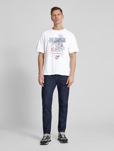 THE KOOPLES T-Shirt mit Label-Print Weiss 1