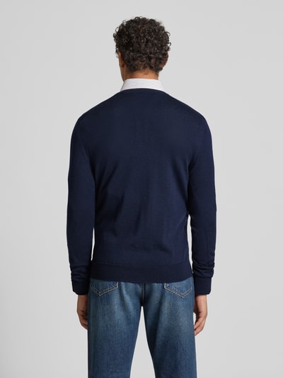 Polo Ralph Lauren Gebreide pullover van merinowol met V-hals Marineblauw - 5
