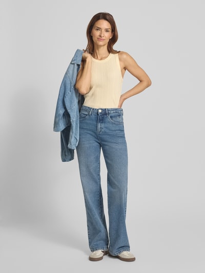 Drykorn Tanktop in Ripp-Optik Modell 'OLINA' Ecru 1