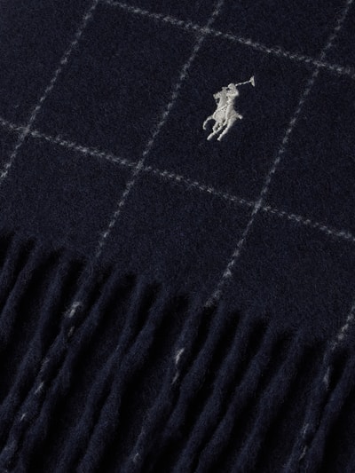 Polo Ralph Lauren Szal wełniany z wyhaftowanym logo Granatowy 2