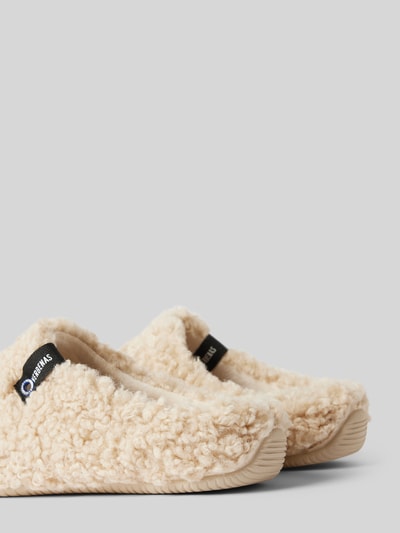 Verbenas Slippers met imitatiebont, model 'YORK CURLY' Beige - 2