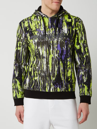 ARMANI EXCHANGE Hoodie met all-over motief  Neongeel gemêleerd - 4