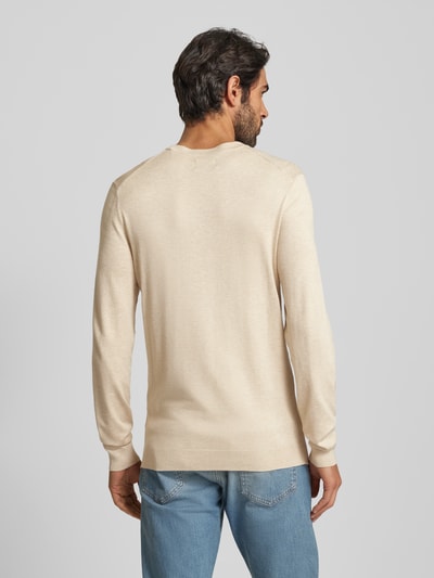 MCNEAL Strickpullover mit Rundhalsausschnitt Beige Melange 5