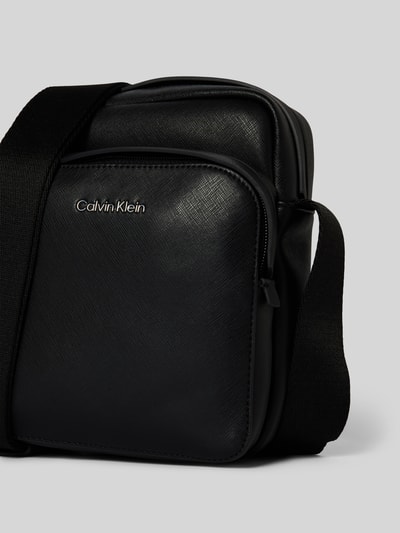 CK Calvin Klein Schoudertas met labeldetail, model 'MUST' Zwart - 3