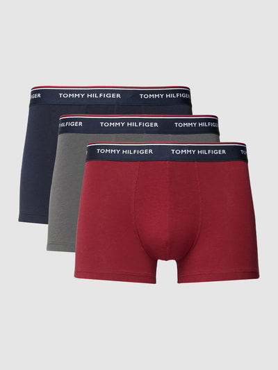 Tommy Hilfiger Trunks mit elastischem Logo-Bund im 3er-Pack Dunkelblau 1