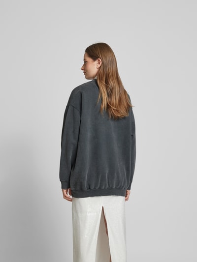 Anine Bing Oversized Sweatshirt mit Label-Print Black 5