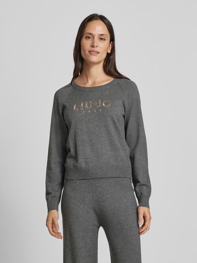 LIU JO SPORT Pullover met pailletten Antraciet gemêleerd - 4