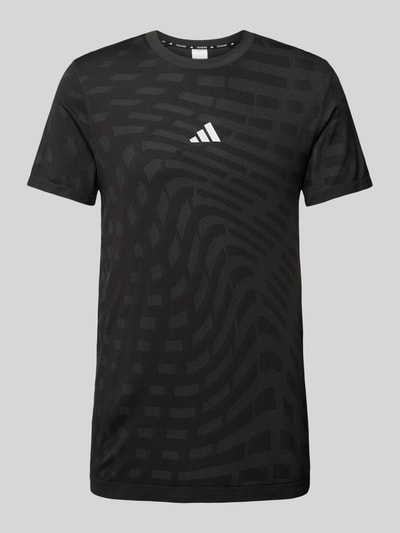 Adidas Training T-shirt met structuurmotief Zwart - 1