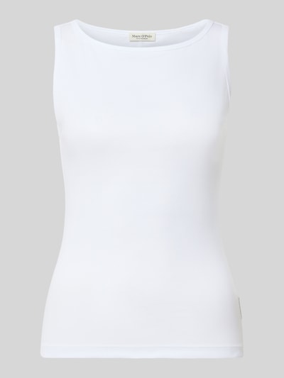 Produktfoto, biały top Regular Fit Tanktop aus reiner Baumwolle von Marc O'Polo, gładka faktura, damski top od Marc O'Polo