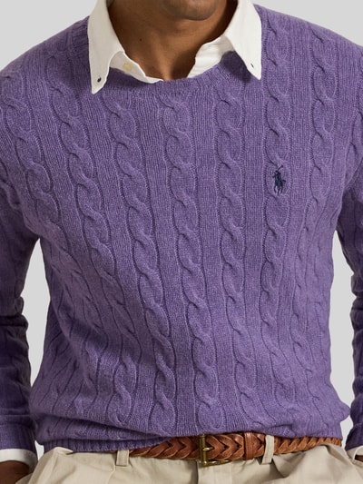Polo Ralph Lauren Regular Fit Pullover aus Woll-Kaschmir-Mix Lila 3