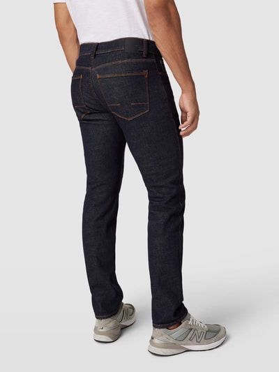 Pierre Cardin Tapered fit-jeans met labeldetail, model 'Lyon' Donkerblauw - 5