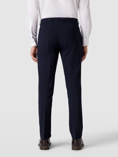 CG - Club of Gents Slim fit pantalon van jersey, model 'Cedric' Marineblauw - 5