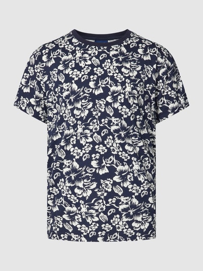 Gant Regular Fit T-Shirt mit Allover-Muster Modell 'FLORAL' Marine 2