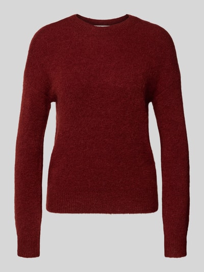 MSCH Copenhagen Gebreide pullover met wol, model 'Festina' Donkerrood - 2