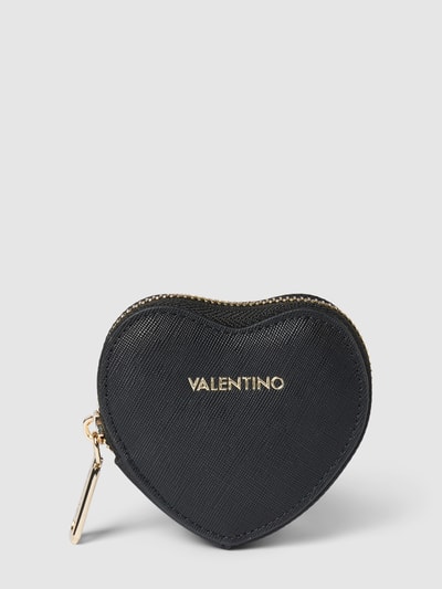 VALENTINO BAGS Portfel z detalem z logo model ‘CATALUNYA’ Czarny 1