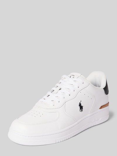 Polo Ralph Lauren Low Top Sneaker mit Logo-Stitching Modell 'MASTERS' Weiss 1