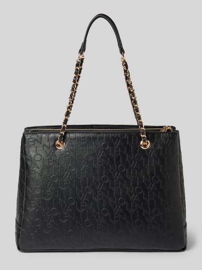 VALENTINO BAGS Handtasche mit Label-Strukturmuster Modell 'RELAX CHAIN' Black 3